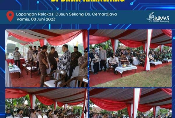 BNNK Karawang Menghadiri Undangan Upacara Penutupan Bhakti Siliwangi Pola TNI Manunggal Membangun Desa (TMMD) ke 116 Tahun 2023
