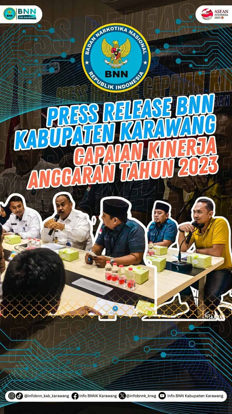 PRESS RELEASE BNN Kabupaten Karawang Tahun Anggaran 2023